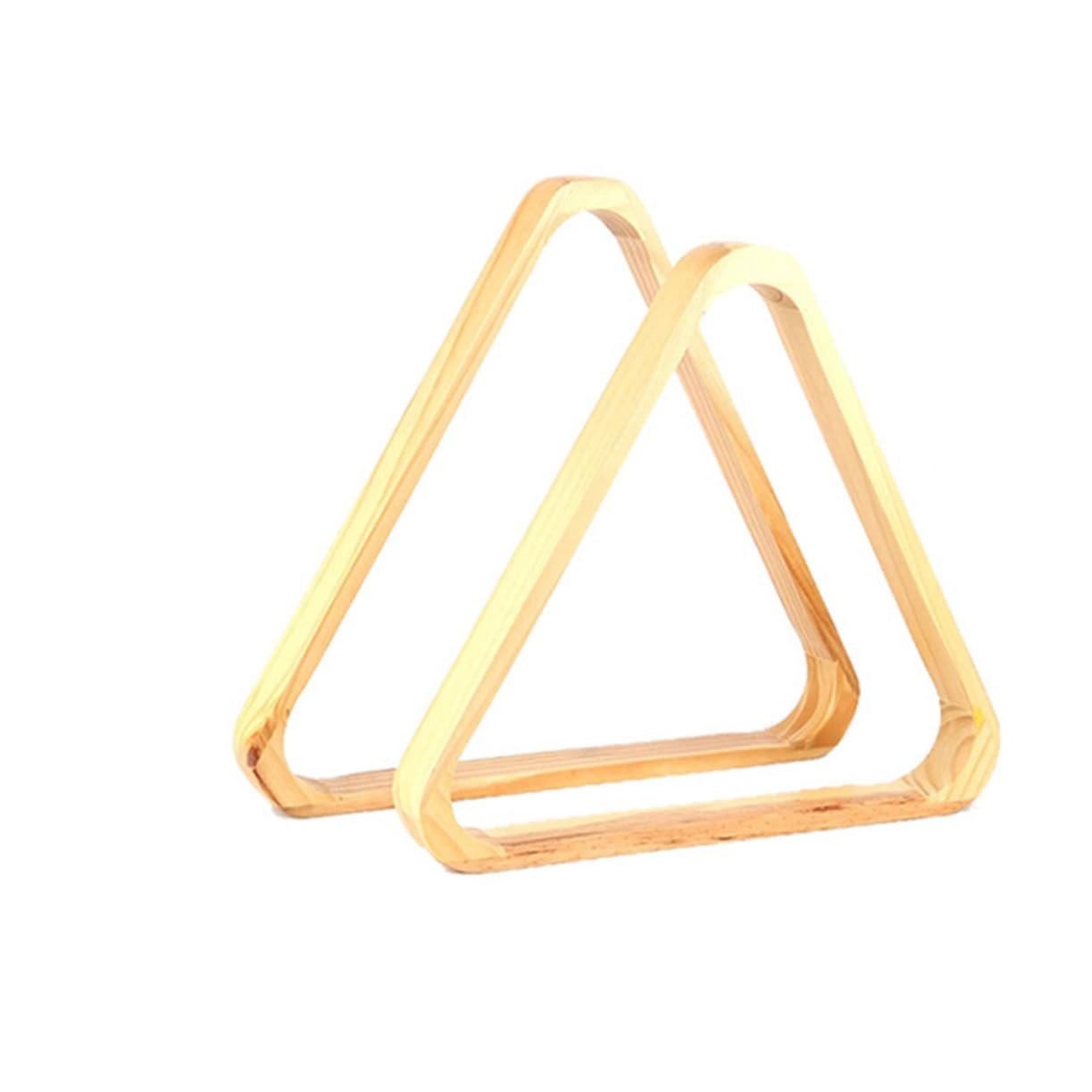 Abaodam Solid Color Wooden Triangle Billiard Rack Frame Lightweight Pool Table Accessory Durable Snooker Ball Holder for Standard Balls for Game Organization