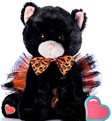 My Baby's Heartbeat Bear Furbaby's Recordable Stuffed Animals 20 sec Heart Voice Recorder for Ultrasounds and Sweet Messages Playback - Halloween Black Kitty My Baby's Heartbeat Bear Furbaby's Recordable Stuffed Animals 20 sec Heart Voice Recorder for Ultrasounds and Sweet Messages Playback - Halloween Black Kitty