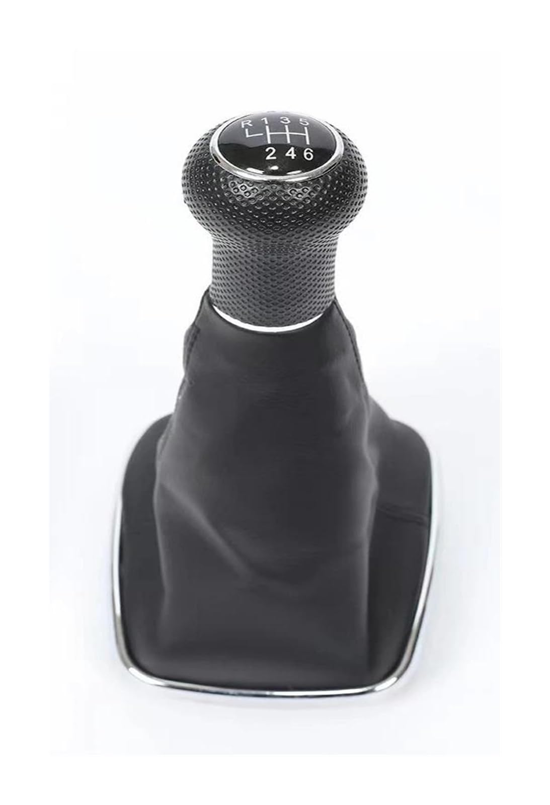 WLNWERDPKK Gear Shift Knob 1PCS for Golf 4 IV MK4 for GTI R32 for Bora for Jetta 1999-2004 5/6 Speed Gear Shift Knob Lever Gaiter Boot Stick Knob(Chrome 6 Speed 12MM)