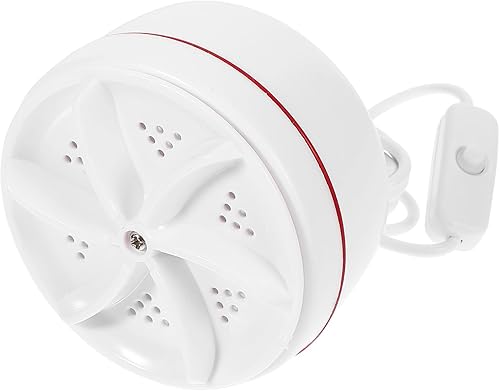 NOLITOY Mini lavadora portátil de carga USB Turbo Lavadora con ventosa estable para viajes, dormitorio, viaje de negocios, casa rodante, apartamento