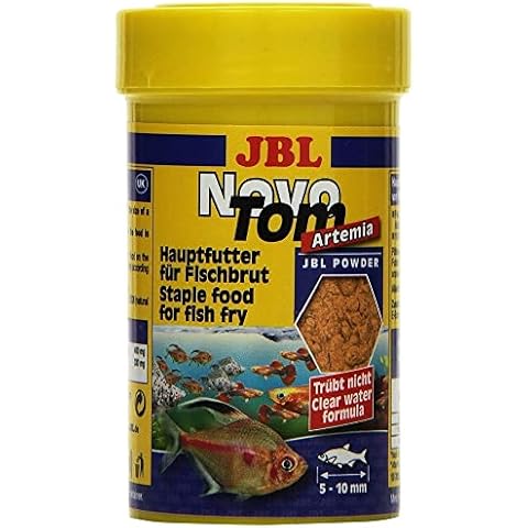 JBL NovoTom Artemia 30253 Alleinfutter für Jungfische lebendgebärender Aquarienfische, Pulver 100 ml Cover