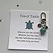 Personalized Sea Turtle Keychain with Custom Name Tag, Handmade 3D Animal Keyring for Good Luck, Custom Travel Turtle Keychain Ideal Gift for Women, Men, Family, and Friends (Style A)