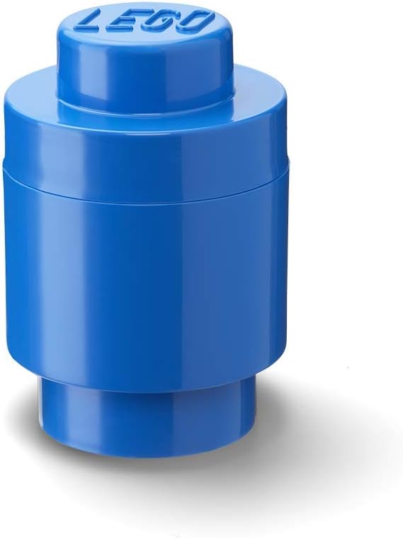 Room Copenhagen, Lego Round Brick 1 - Stackable Storage Solution - Bright Blue