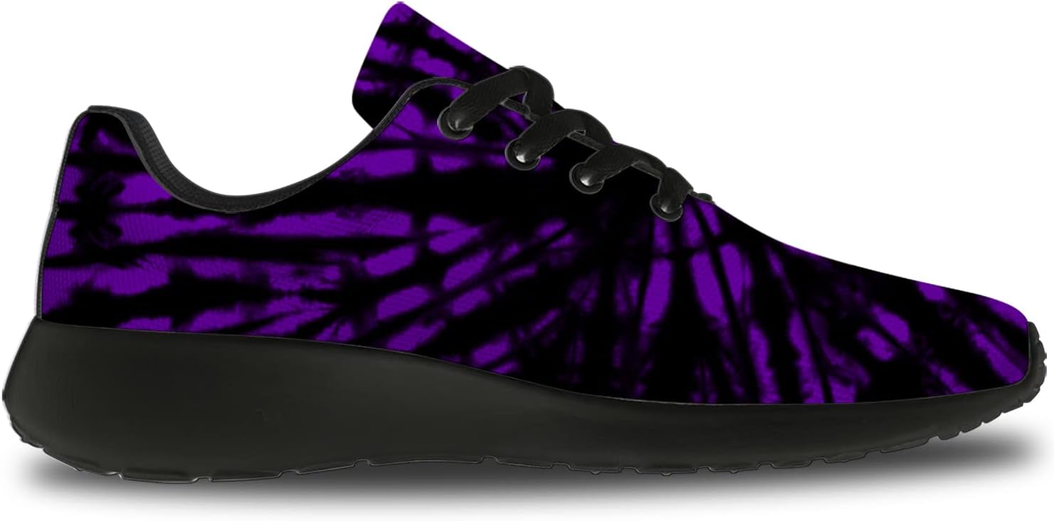 horethy Tie Dye Shoes for Women Men Running Shoes Womens Mens Walking Tennis Sneakers Comfortable Sport Jogging Shoes Gifts