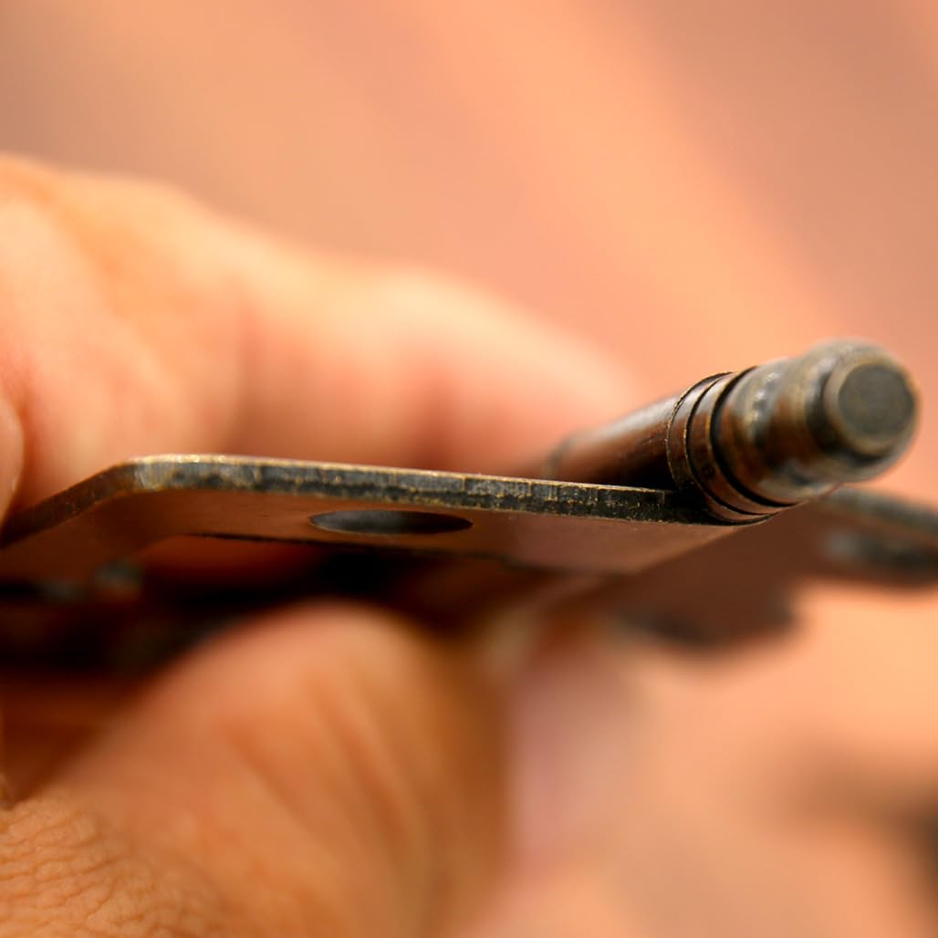 4 cerniere in bronzo antico con asse allungato, cerniere in stile vintage per scatole di legno, porte, armadietti, lunghezza piastra di 76 mm, dimensioni grandi
