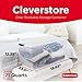 Rubbermaid Cleverstore 71 Qt Clear Storage Bins with Lids, 4-Pack, Stackable, BPA-Free, Made in USA