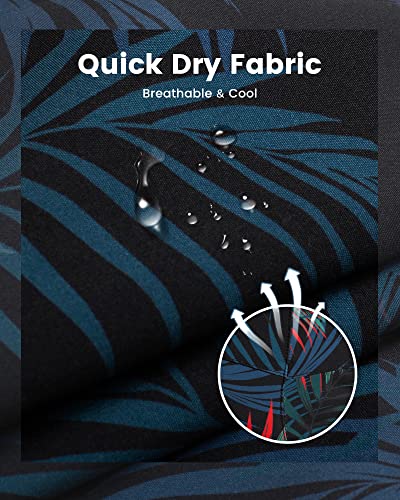 Image of maamgic Mens Swim Trunks with Compression Liner 5 Inch, Quick Dry Bathing Suit with Zipper Pockets, No-Chafing Swim Shorts