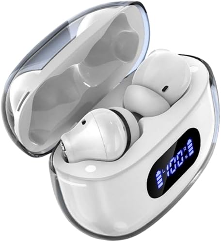 Miniatura 9 de Auriculares inalámbricos P1 Pro, auriculares inalámbricos Bluetooth con micrófonos de llamada claros, ajuste cómodo, auriculares impermeables IPX7