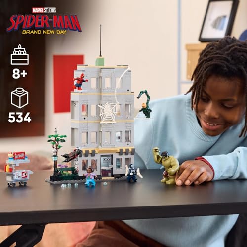 Image of LEGO ǀ Marvel Spider-Man vs. Hulk Epic Clash - Super Hero Building Toy with 6 Characters - 76350