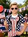 Boys Fourth of July T-Shirt Size 10-12 Big Kids American Flag Shirts Unisex Novelty Graphic Tops Tees Crew Neck Short Sleeve 9-12Y