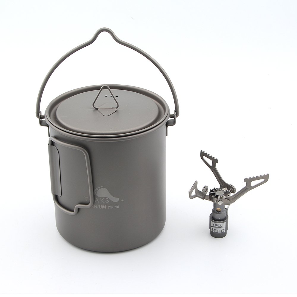 Amazon | TOAKS Titanium Pot 750ml and BRS 3000T Titanium Stove