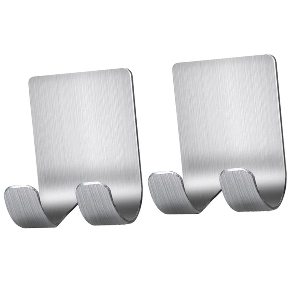 2X Adhesive Bathroom Hooks for Shaving Razor Safety Shaver Towel Shower ...