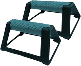 2 barras de levantamiento de pesas para entrenamiento de suelo, parte superior del cuerpo, mangos para entrenamiento de fuerza, color gris, 19 x 11 x 7 cm