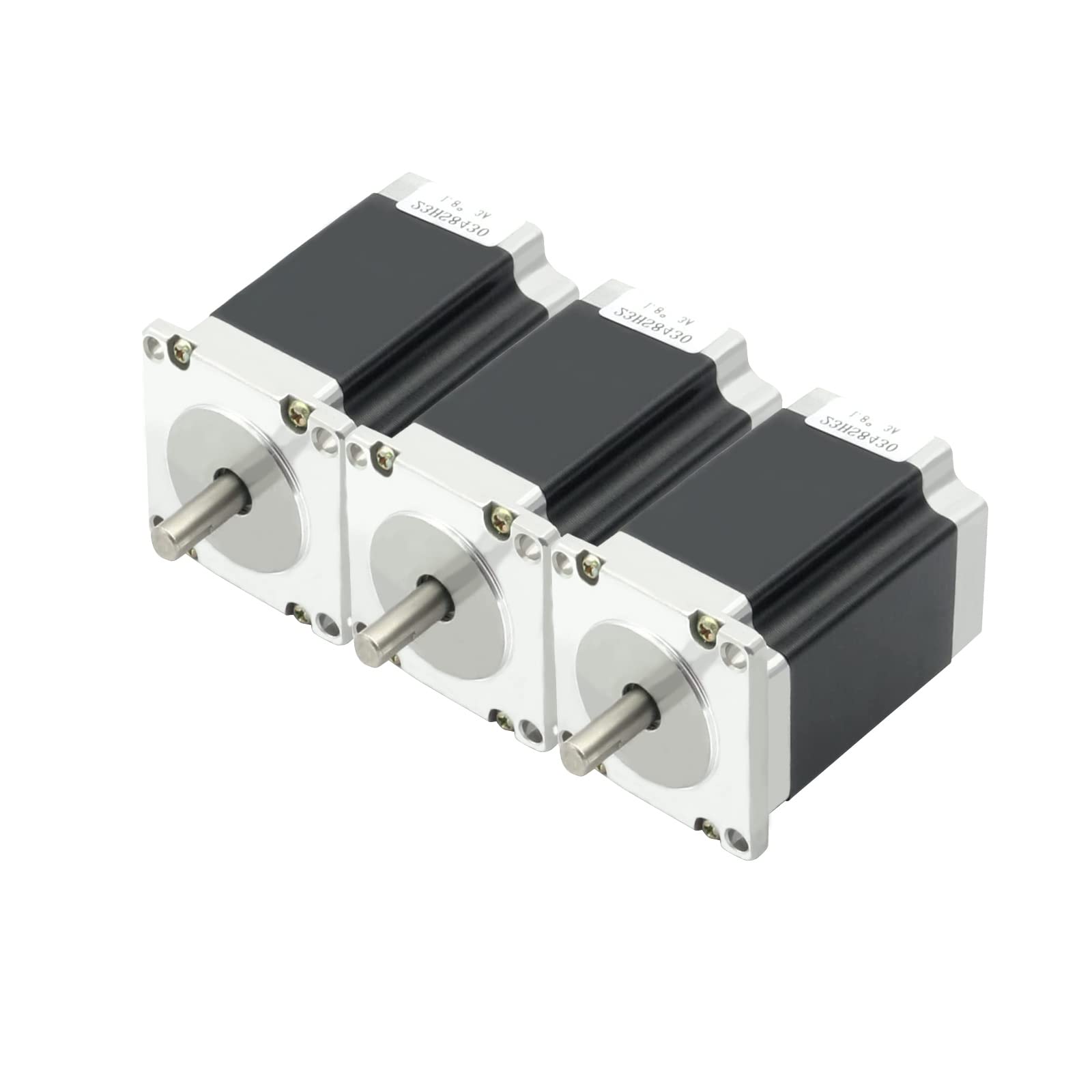 RATTMMOTOR - 3 motori passo-passo Nema 23, 1,8 Nm (270 oz.in) 3A, 1,8 gradi, 4 fili, 57x76 mm per stampante 3D/fresa CNC (23HS8430)