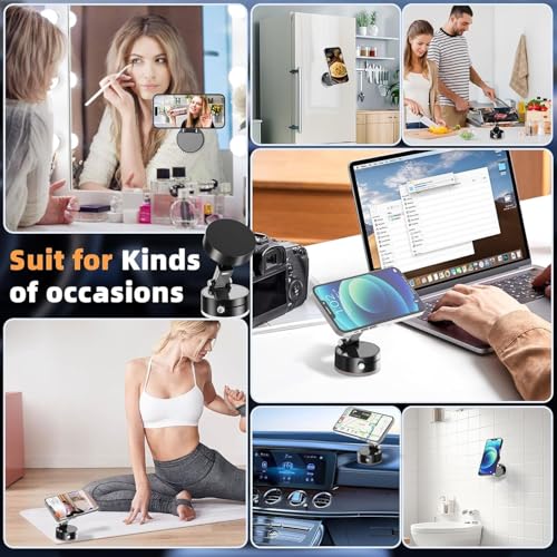 Image of Car Mobile Holder Gym Phone Holder Phone Stand for Video Recording (Slide Close)