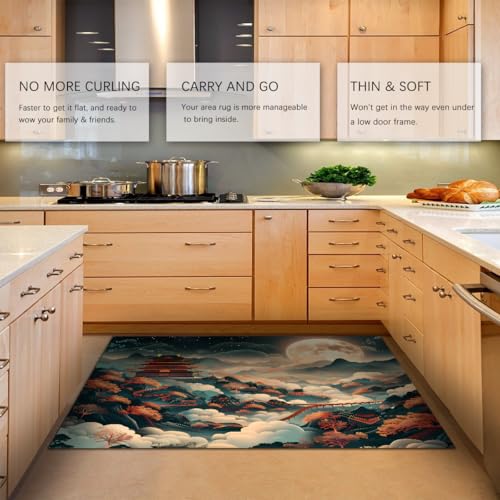 Tapis lavables en machine antidérapants pour cuisine et chambre 60x90