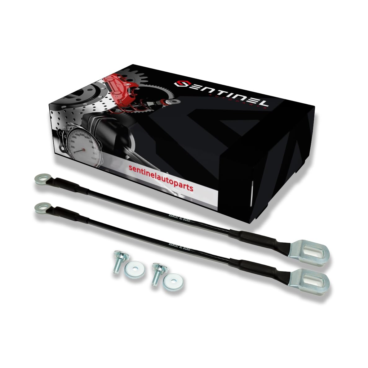 Sentinel Parts Left and Right Support Tailgate Cable Compatible Replacement for 1995-2004 Tacoma 65770-04030