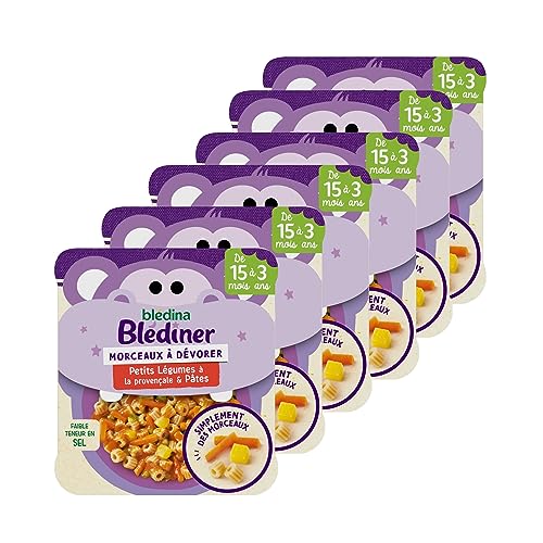 Plat Bébé Du Soir Dès Morceaux De Légumes À La Provençale Pâtes Bledina 'assiette De - vue 2