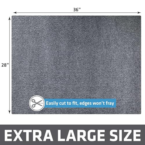 Image of Drymate Cat Litter Box Mat, Litter Trapping Mat, Waterproof, Urine-Proof, Absorbent, Machine Washable, Soft on Paws, Contains Mess, Protects Floors, Kitten Supplies, Grey, 28x36 XL