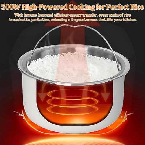 3l Low Sugar Rice Cooker, Mini Versatile Rice Steamer, 24-hour Smart Appointment, 5-in-1 Multi-cooker, 8 Hours Heat Preservation, Non-stick Inner Pot With Steaming Basket - Image 4
