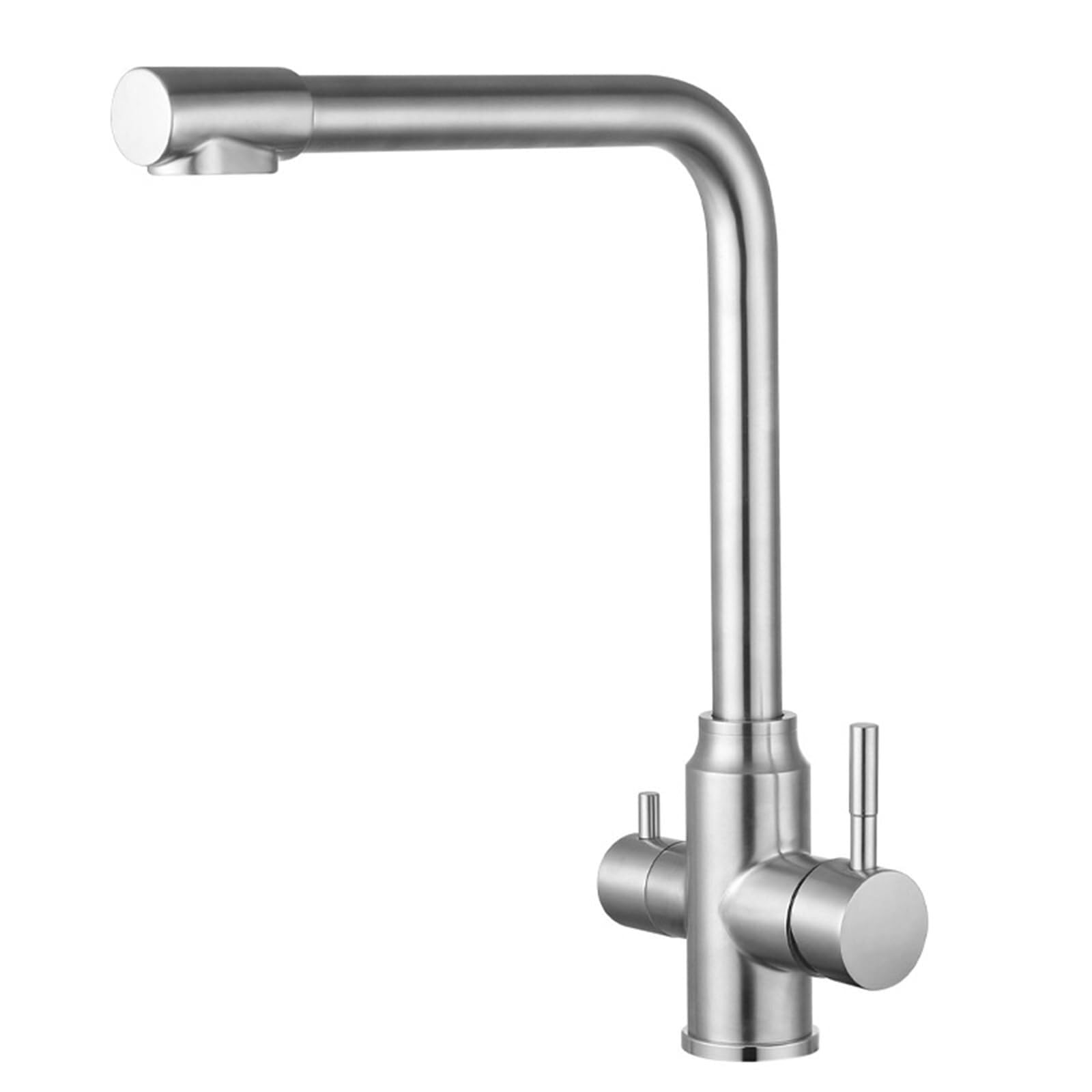 Robinet cuisine 3 voies en acier inoxydable durable et élégant