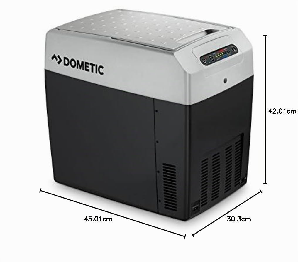 DOMETIC TCX 21 - glacière électrique portable pour voiture 12/24 V et 230 V, mini réfrigérateur chaud/froid, 20 litres, pour voiture, camion, bateau et camping-car