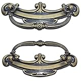 BESTE QUALITÄT - Die Schubladengriffe sind aus hochwertigem Metall mit vorgebohrten Löchern für leichte Befestigungsmöglichkeiten. Aufgrund der schönen Optik ideal im sichtbaren Bereich einsetzbar.