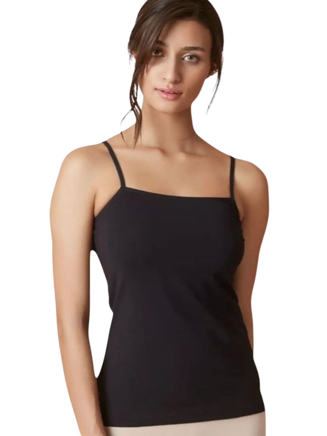 american symbol Women Solid Cotton Camisole Top – Stretchable Body Fit Sleeveless-picture-12