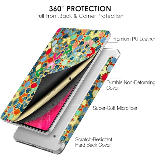 Image of DuraSafe Cases for iPad Pro 12.9 inch 6th 5th 4th Gen Printed Case A2436 MHNF3HN /A MHNG3HN /A MNXR3HN /A MNXT3HN /A A2378 MHNF3HN /A MHNG3HN /A A2229 MY2H2HN /A MY2J2HN /A A2461 MHNH3HN /A MHNJ3HN /A - Damask