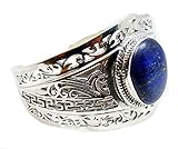 GemsOnClick - Braccialetto in argento Sterling 925 con lapislazzuli e pietre preziose, gioiello GCB424