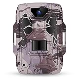 TMEZON Caméra de Chasse 12MP 1080P, Caméra Surveillance avec 4Pcs LEDs Vision Nocturne...