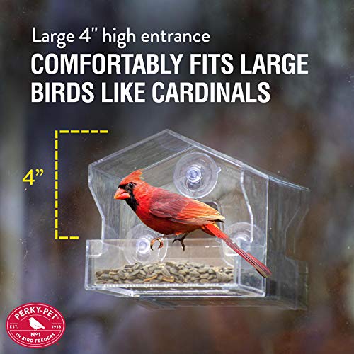 Perky-Pet 345 Clear Outdoor Window Bird Feeder thumb #4