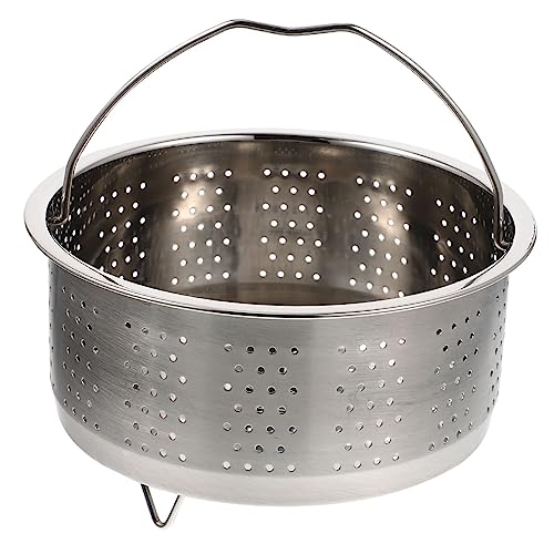 LIGIGWASH Cesta Vapor Inoxidable Cocción al Vapor de Verduras y Dumplings Multiusos Diseño Ligero y Compacto