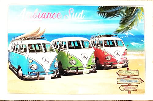 PLANCHE A DECOUPER EN VERRE A MOTIF COMBI