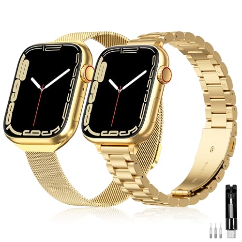 Laband 38mm apple mesh-2p Gold