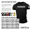 GYMTIER Spartan Forged - Warrior - Men's Gym T-Shirt Bodybuilding Training Workout Lifting Top Clothing, Black, XXL #4