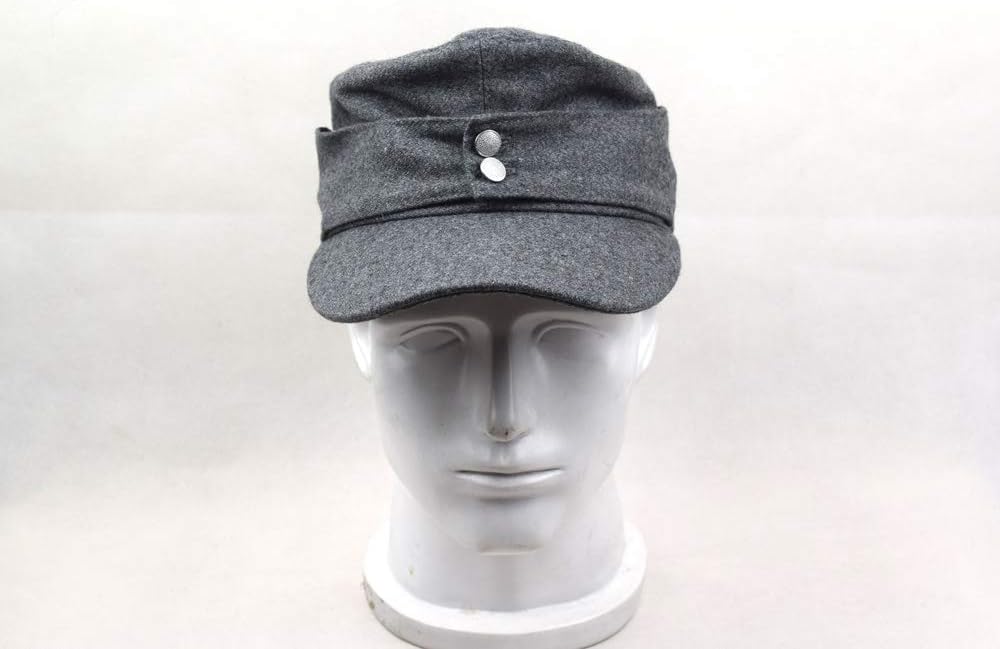 WWII German WH Elite EM M43 Panzer Wool Field Cap Hat Gray Replica