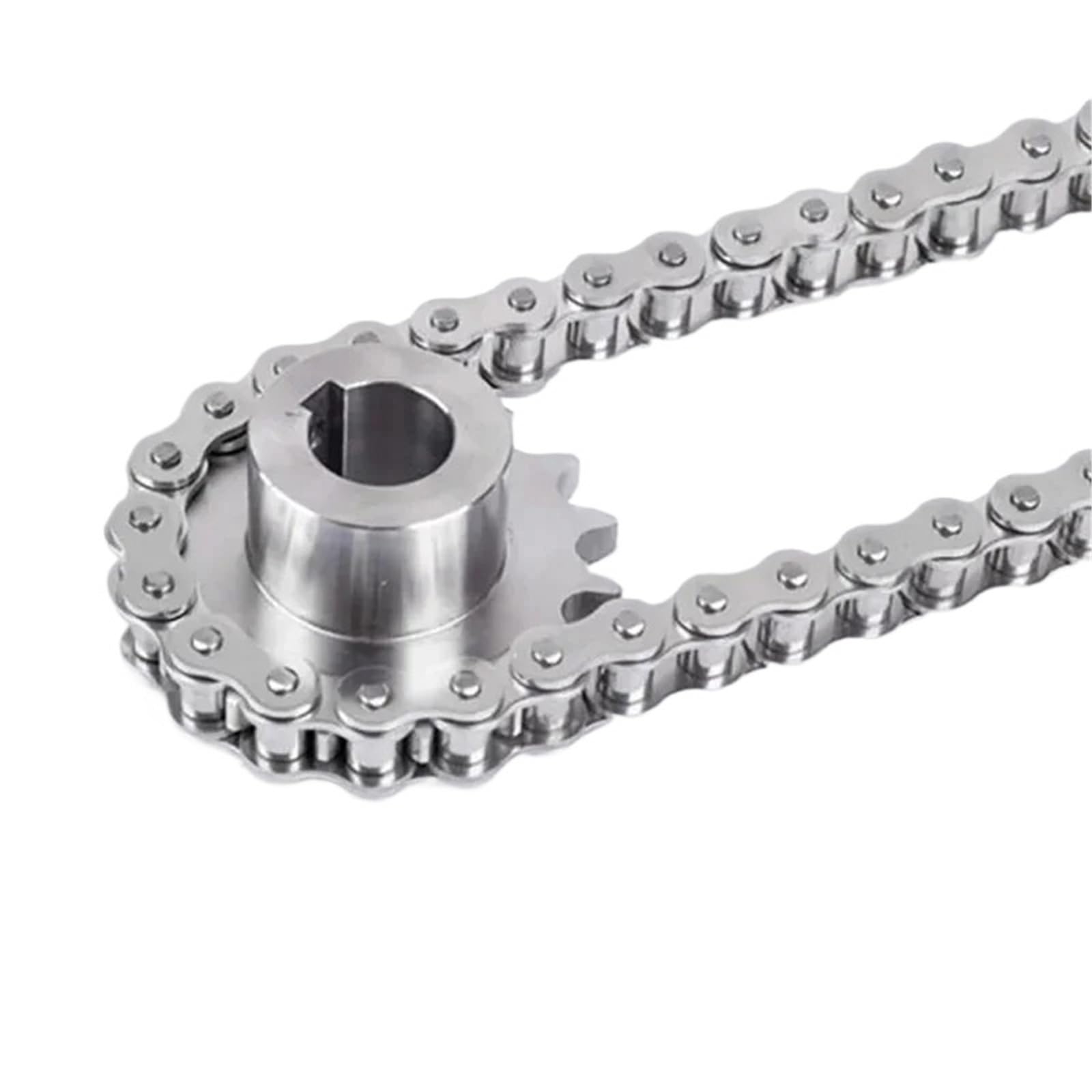 Rollenkette Aus Kohlenstoffstahl 0,5/1/1,524 Meter 304 Edelstahl Short Pitch Rollenkette Industrielle Übertragungskette 04C 05B 06B 06C 08A 08B 10A 10B 12B(1 Meter,08B-1)