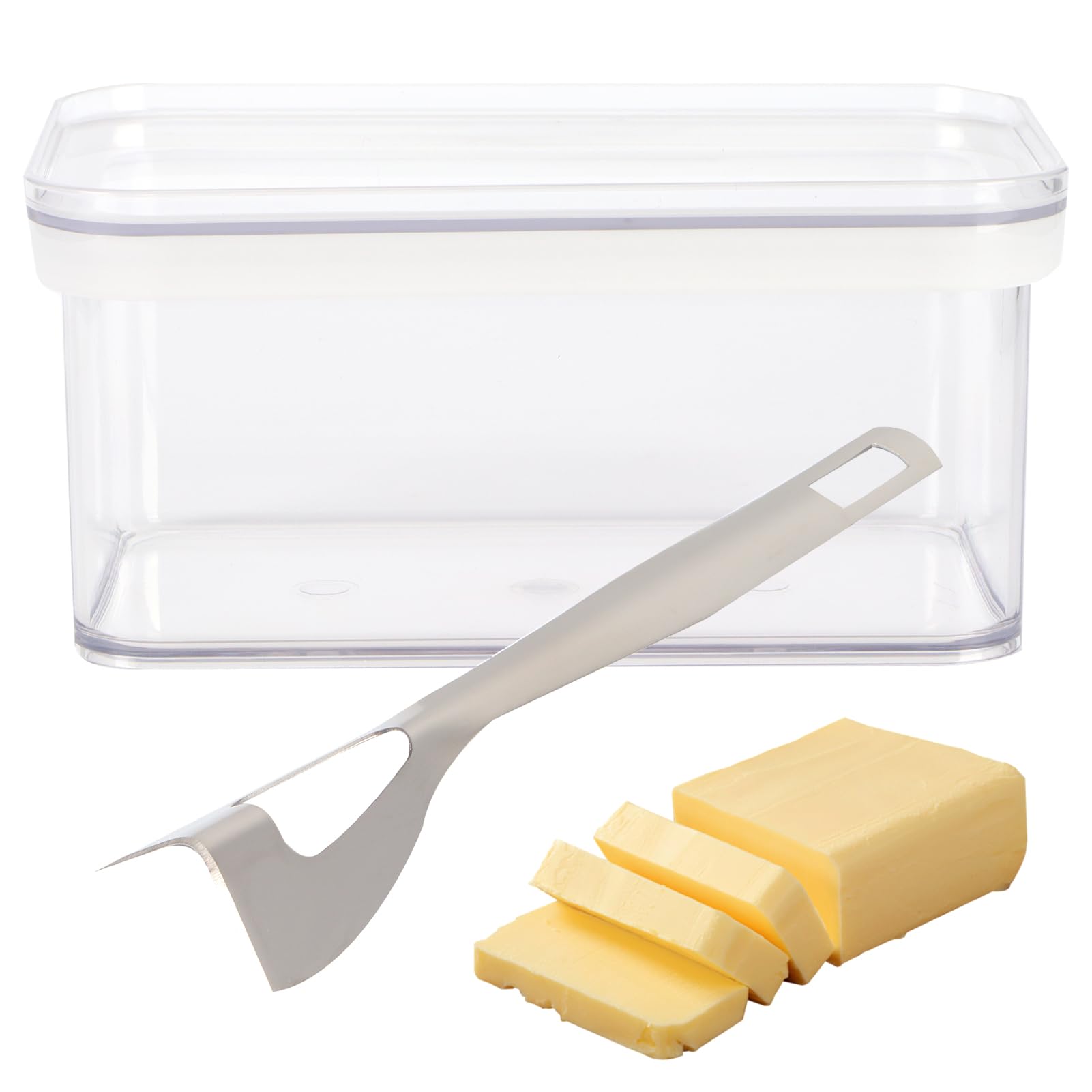 Amazon.com: Butter Dish with Lid, 30oz Butter Case Plastic Butter