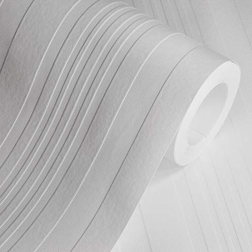 Anaglypta RD7023 - Papel pintado para pintar con textura irregular, color blanco Cover