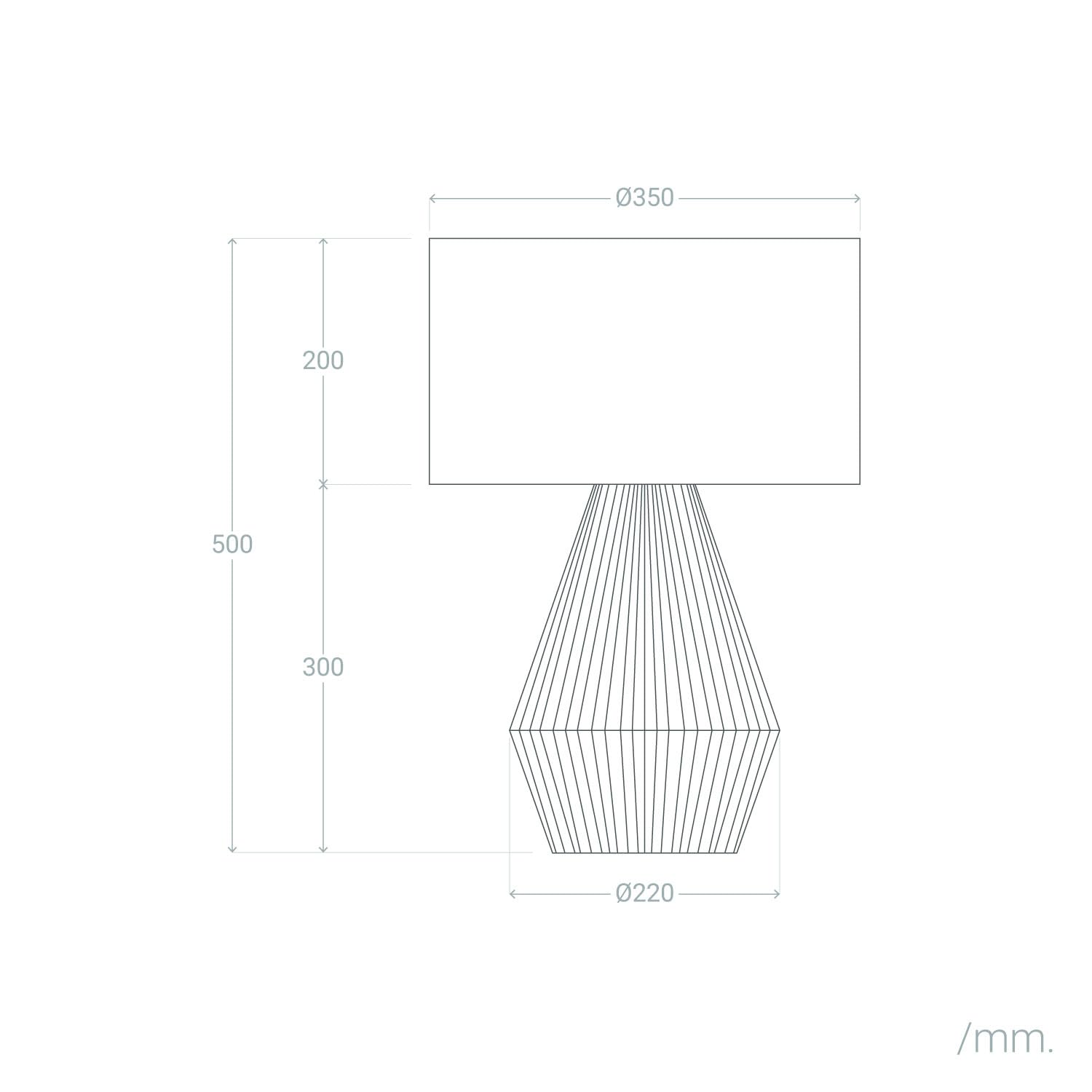 LEDKIA Lampada da Tavolo Corda di Cotone e Lino Muitu Dione Beige Lino