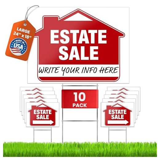 Premium Estate Sale Signs with Stakes