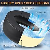 SOULWIT Cooling Gel Earpads Cushions Replacement for Sony PlayStation PS5 Pulse Elite Wireless Headset, Ear Pads Cushions with Noise Isolation Foam - Black - Image 4