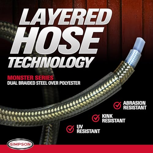 Image of Simpson Cleaning PS60869 PowerShot 4000 PSI Gas Pressure Washer, 3.5 GPM AAA Triplex Pump, Honda GX270 Engine, Includes Spray Gun, Wand, 5 QC Nozzle Tips, 3 /8-inch x 50-Foot Monster Hose, 49-State