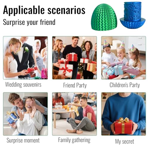 GOUHIDAMAI Mystery Egg Puzzle Box, Money Box for Cash Gift Birthday, 3D Maze Gift Box with Hidden Compartment for Cash, Treasures, Reusable Surprise Money Holder for Birthdays, Christmas, Easter - Image 6