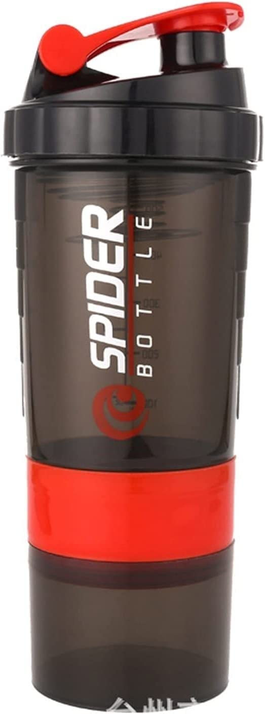 Bottiglia Acqua Bottiglia 500 Ml Portatile Proteine Polvere Shaker Bottiglia Ad Alta capacità 3 Strati Polvere Miscelatore Tazza di Acqua Sportiva Tazza Borracce Borraccia Sportiva