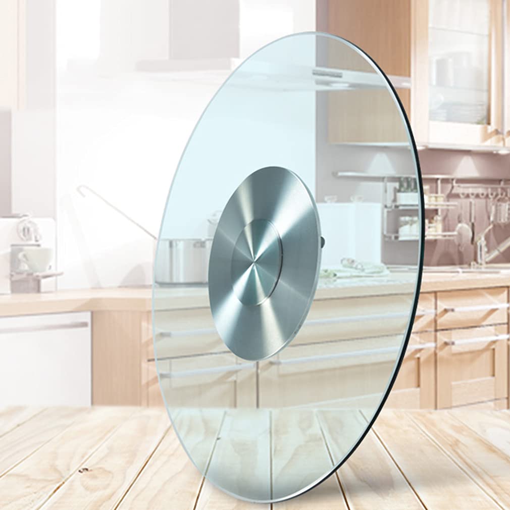 Plateau tournant en verre trempé élégant et silencieux pour grande table