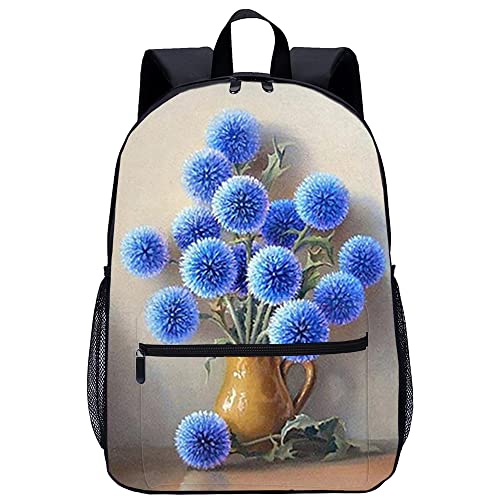 Mochila de moda para adolescentes con estampado 3D y tirantes ergonómicos