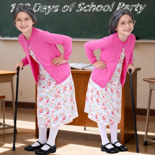 Disfraz completo de anciana para niñas 3-5 años miniatura 5