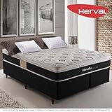 Cama Box Queen Herval Marselha, Molas Maxspring, 64 x 158 x 198 cm glide